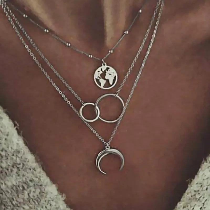 Vintage Moon Necklace