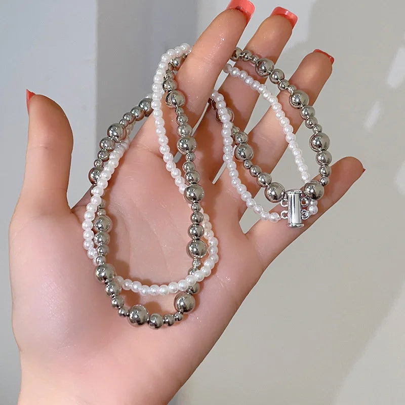 Magnetic Pearl Choker