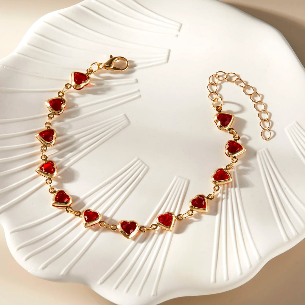 HeartLink Charm Bracelet  Trendy Fashion Jewelry for Women