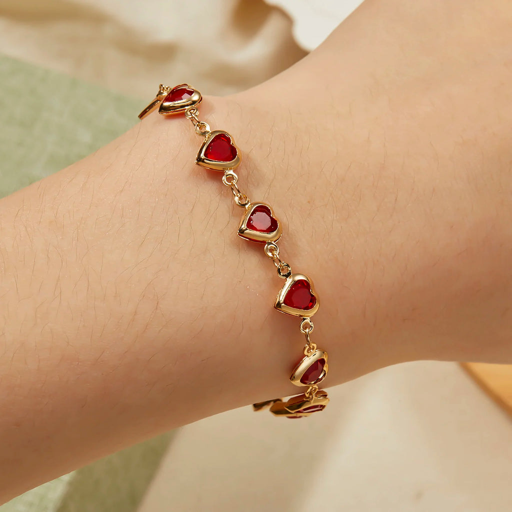 HeartLink Charm Bracelet  Trendy Fashion Jewelry for Women