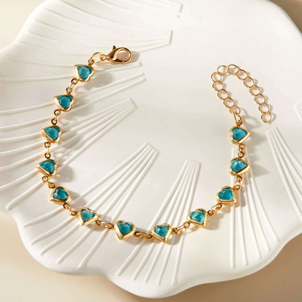 HeartLink Charm Bracelet  Trendy Fashion Jewelry for Women